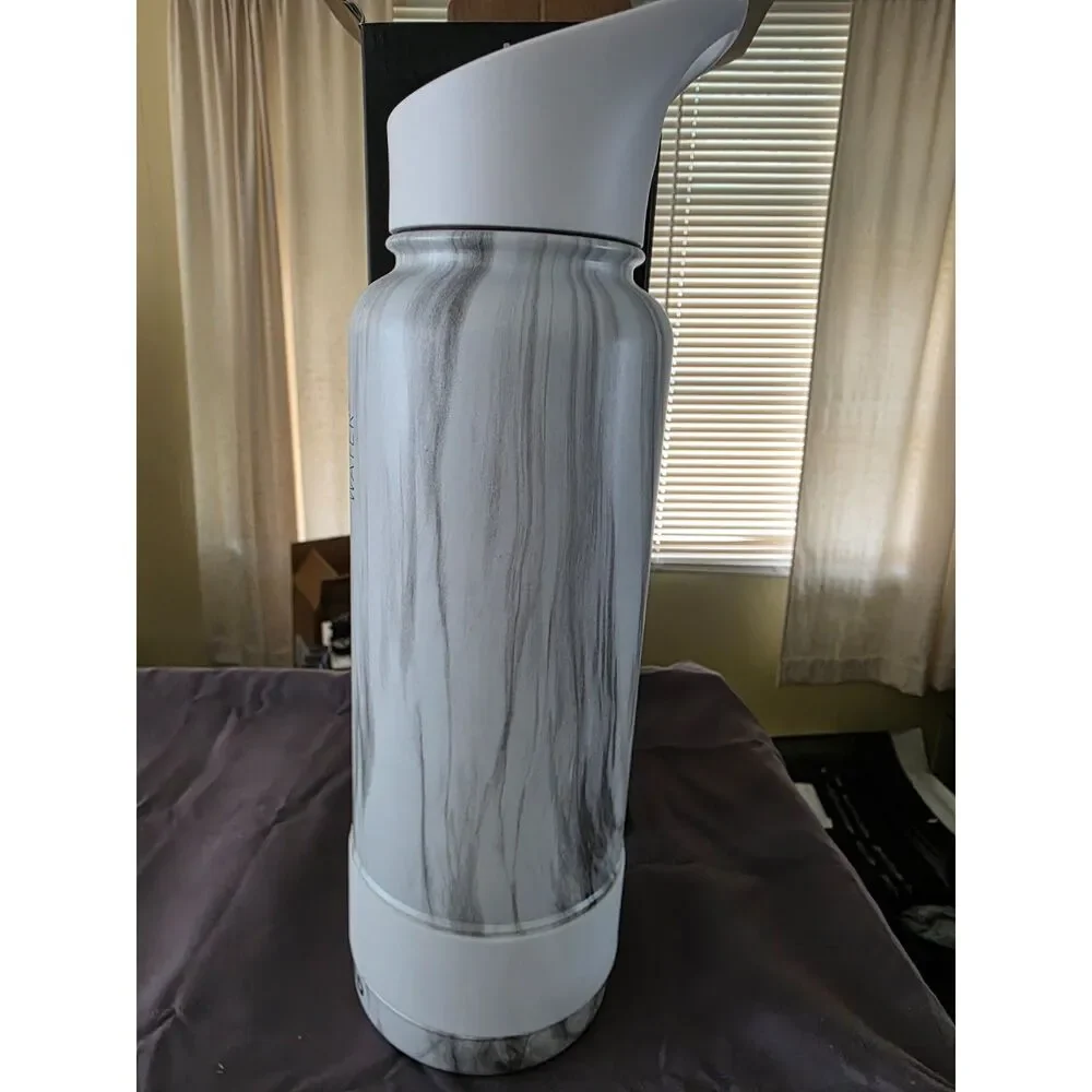 Coldest 40oz Carrara Marble Sports Water Bottle Discontinued Series